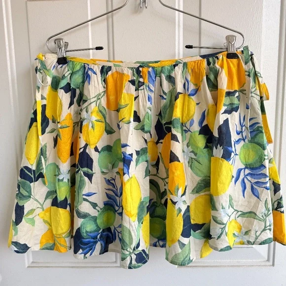 H&M | Lemon Print Mini Circle Skirt | Size‎ 6 | NWT - Picture 3 of 7